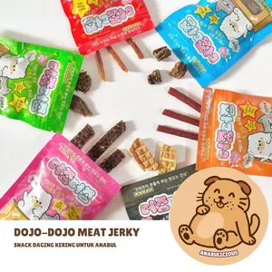 DOJO DOJO SNACK ANJING KUCING DOG TREATS CEMILAN DOGGY PET FOOD CHICKEN JERKY DUCK PATTY SALMON RABBIT JERKEY