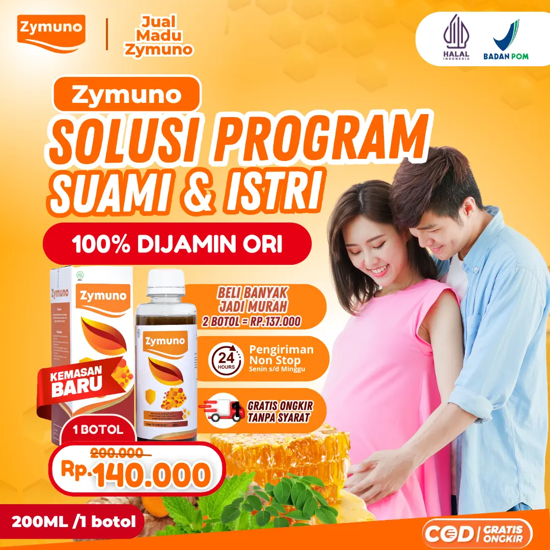 Madu Zymuno Asli - Solusi Program Suami Istri 1 Botol 200ml - Solusi Herbal Terapi Kesuburan Alami Tips Ikhtiar Pejuang Garis Dua Cepat Hamil Original Telur - [Halal dan BPOM, murah]