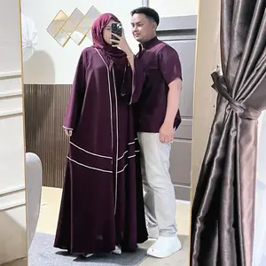JEMMA ABAYA Crystal Mewah Set Couple Non Couple Allsize Sabrina Anti UV Premium Bahan Lembut Halus Adem Dengan Belt Terpisah Muslim Wanita
