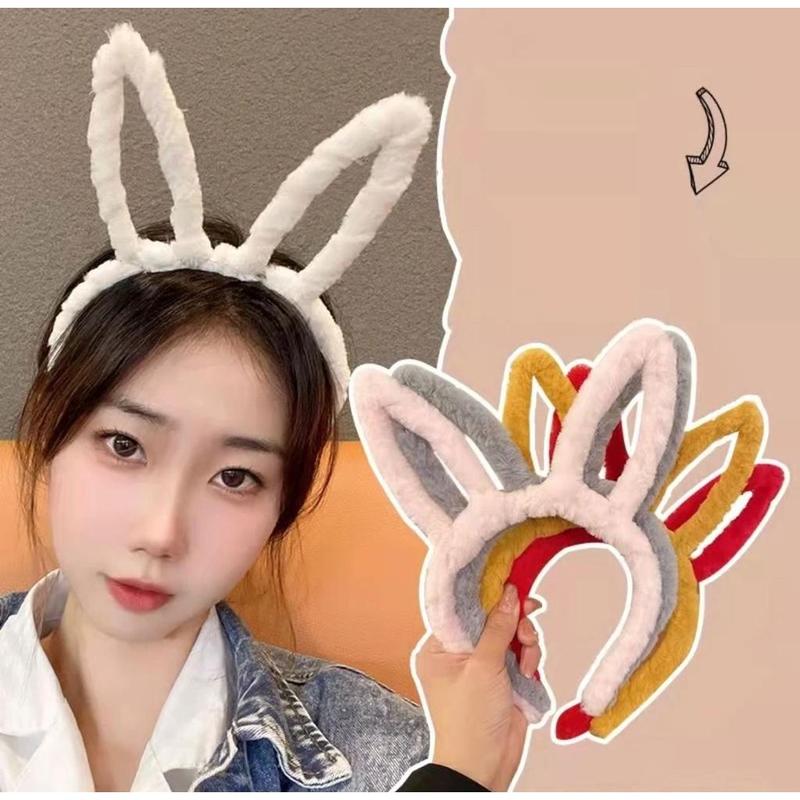 Korea Rabbit Package New Korean Fashion Cute Plush Rabbit Ears Cute Hairband Hair - TikTok ...
