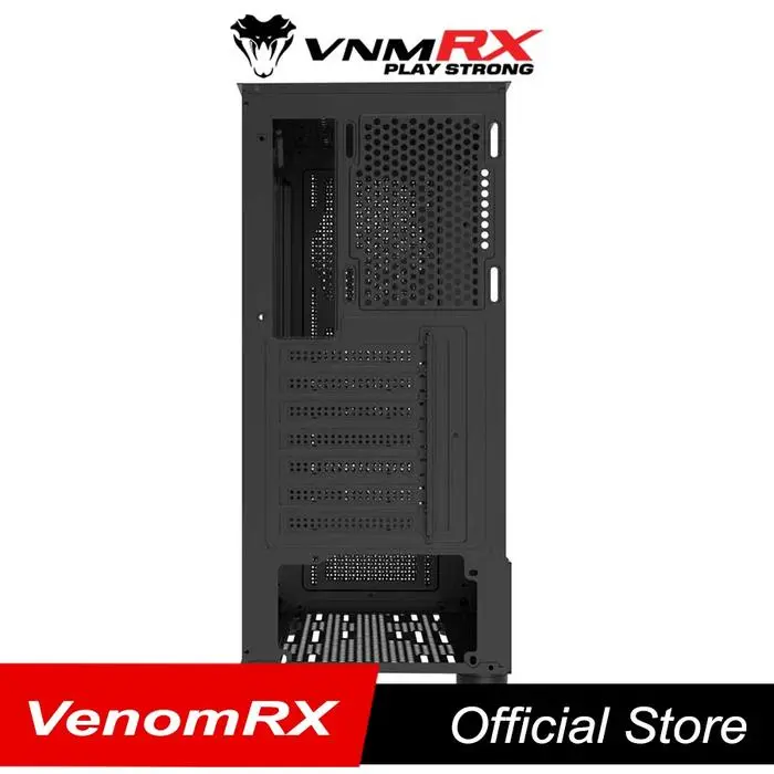 VENOMRX CASING PC ARUNA BLACK MICRO ATX TEMPERED GLASS 4X120MM ARGB FAN