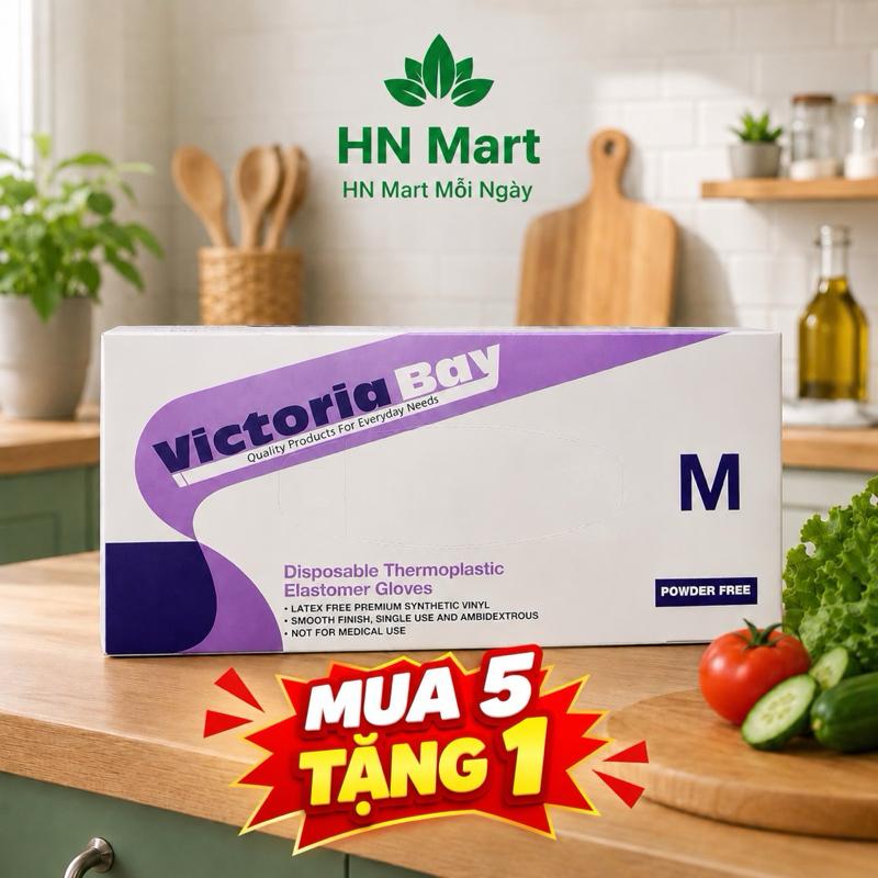 Hộp 100 Găng Tay TPE Dùng 1 Lần Siêu Dai - Găng Tay Chế Biến Thực Phẩm Không…