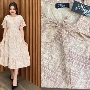 Karina Dress motif baru  Busui Wanita Rayon