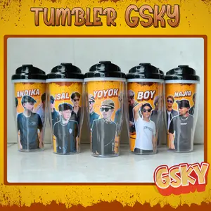 Tumbler Gsky New Bonus 25 Photocard Botol Minum Buatan Fans Idola