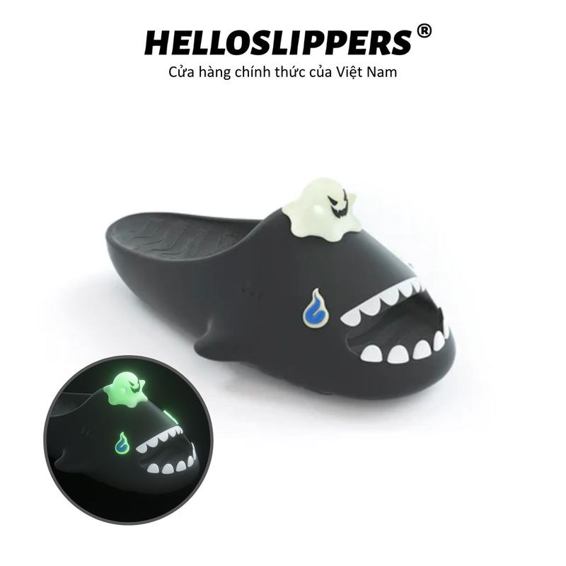 HelloSlippers Sharkicks Pro - món ngon, phát sáng trong bóng tối, dép cá mập, Siêu Mềm, Chất Liệu EVA Thân Thiện Với Môi Trường, Giày Đám Mây Cho Nam Và Nữ, Trong Nhà Và Ngoài Trời