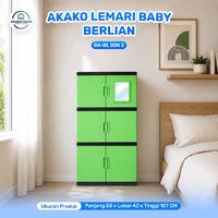 Gambar AKAKO - LEMARI PAKAIAN ANAK PLASTIK AKAKO BABY "BERLIAN" SUSUN 3 /KODE: BA-BL - PAKAI KACA dari AKAKOOFFICIALSHOP Kota Tangerang 4 Tokopedia
