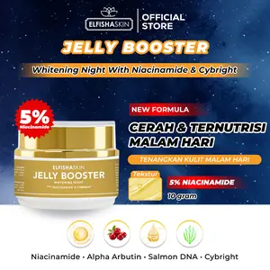 [BPOM] Elfisha Skin - Whitening Night Jelly Booster Mencerahkan Pelembab Mengencangkan Wajah