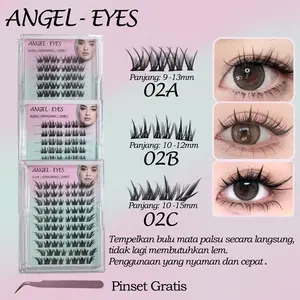 Bulu Mata Palsu Eyelashes Extension Cat Fox Dog Eyes 3D Modern 10 Baris Jangka Panjang Dan Tahan Lama Bulu Mata Tanpa Lem Bulumata