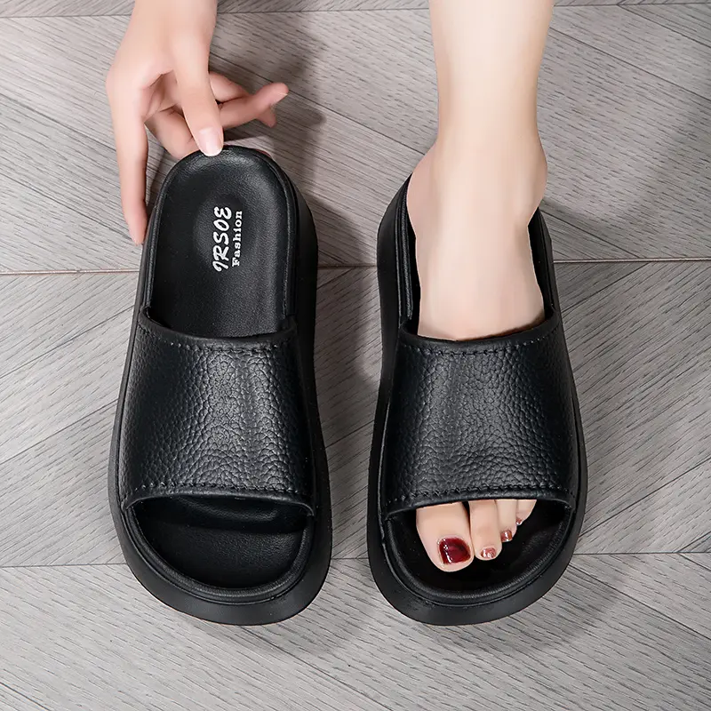 IRSOE Sendal Dewasa Wanita Karet Tinggi Desain Menarik Anti Slip Trendi Sendal Dewasa Perempuan Baru sandal wanita sandal korean style  sepatu cewek sandal selop wanita Shoes 5