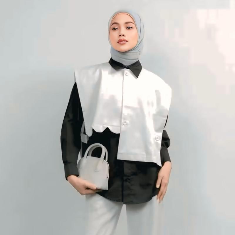 Domi Vest Wanita Premium Atasan Rompi Polos High Quality 1