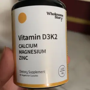 Vitamin D3K2 5000IU & Calcium Magnesium Zinc – Suplemen untuk Kesehatan Tulang & Imunitas, 60 Kapsul