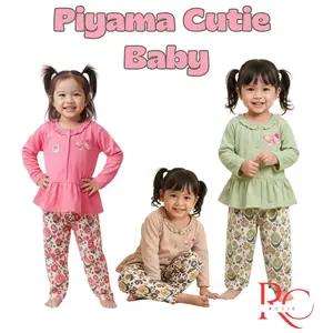 SETELAN CUTIE BABY USIA 6-24 BULAN LUCU VIRAL TRENDING LUCU REKOMENDASI PIYAMA SETELAN PEREMPUAN BATITA /FASHION ANAK MOTIF/SET MOTIF LUCU CANTIK GEMES