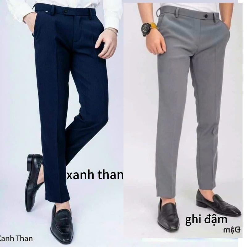 COMBO 2 Quần tây - Quân âu nam  - CHẤT LIỆU dày dặn, co giãn nhẹ, form ống côn Hàn Menswear Thun Pants Ong Nhung