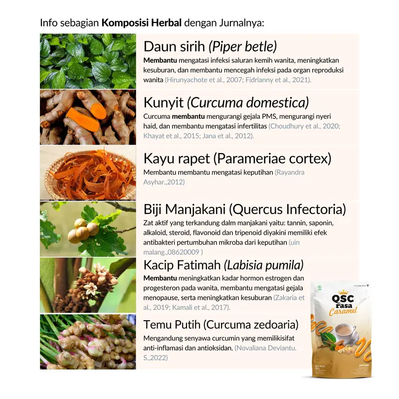 [Amiralab] Queen Secret Caramel - QSC Female Rasa Karamel Lancarkan Siklus Wanita menstruasi Halal & BPOM 3