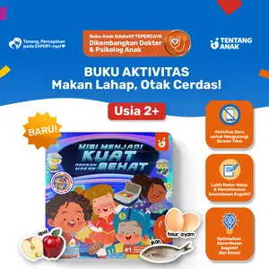 Tentang Anak - Buku Aktivitas Anak | Misi Menjadi Kuat dengan Makan Sehat | Quiet Book | Activity Book | Usia 2+