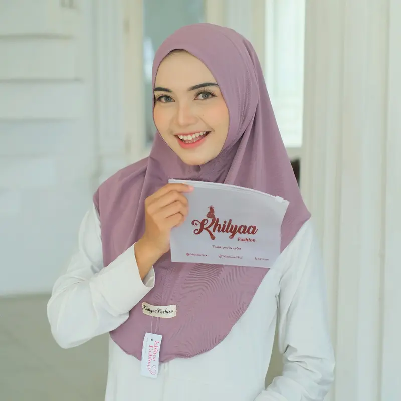 KhilyaaFashion-JILBAB INSTAN BERGO NON PET FREE ZIPPER BAG / HIJAB DAILY BERGO INSTAN JERSEY TERBARU 0