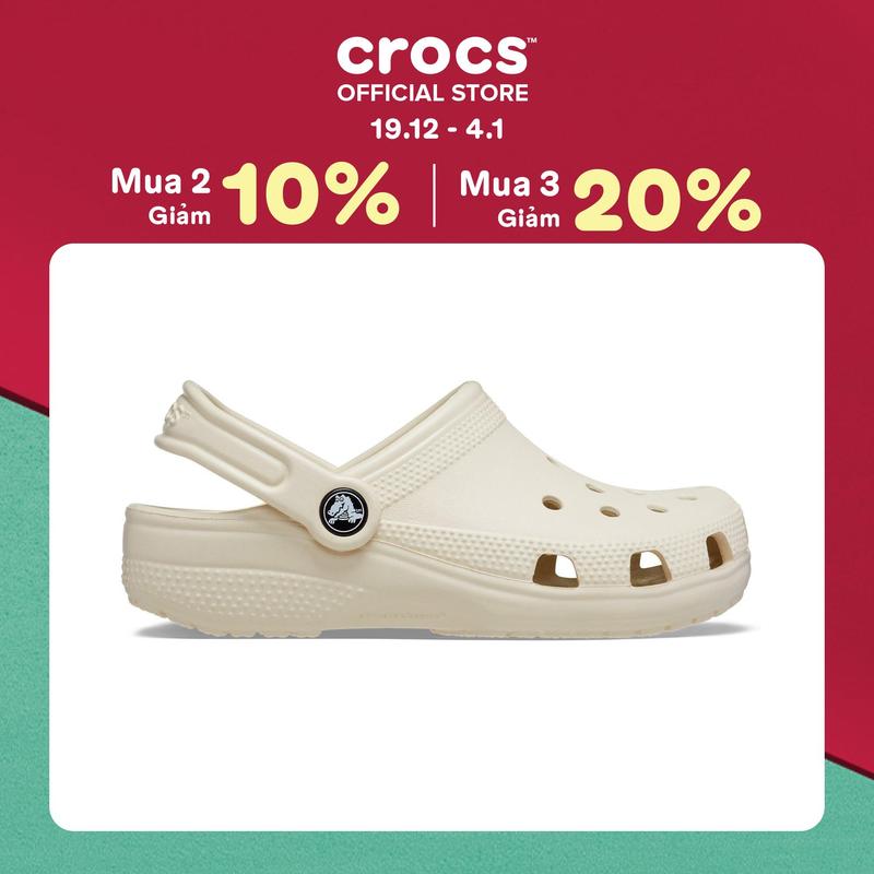 Giày Clog Trẻ Em Crocs Classic - Bone - 206991-2Y2 