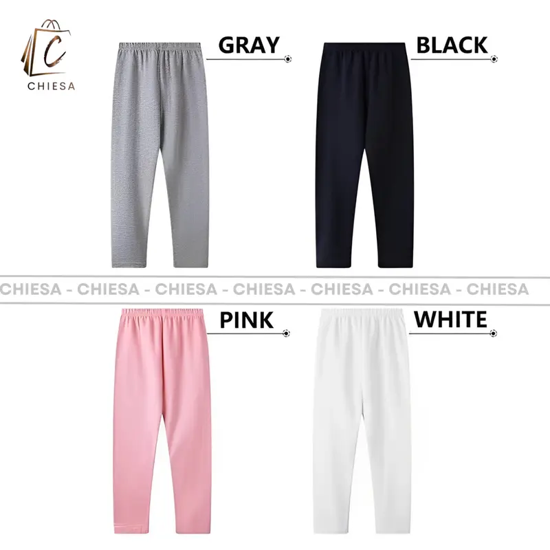 Paket Extra Hemat Isi 6pcs Legging anak perempuan Soft Rayon Kaos Usia 3 s/d 15thun Celana Leging Anak Perempuan Polos Slim-fitting Fashion 4