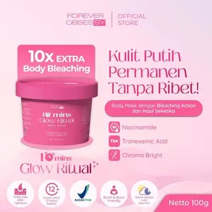 Terbaru [FOREVER OBSESSY] I Masker Dosting Pemutih Badan  Tone UP Instan Cerah & Wangi Mewah Bekas Luka Hilang  Dalam 14 Hari | Glow Ritual Kulit Putih Permanen 10X Lebih Putih Dari Sebelumnya Kandungan Pemutih EXTRA Dalam 10Mins - 100 Gram