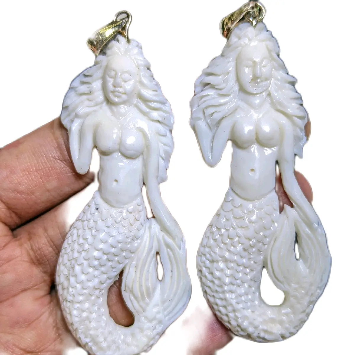 Liontin Tulang Ukiran untuk Kalung - Model Terbaru