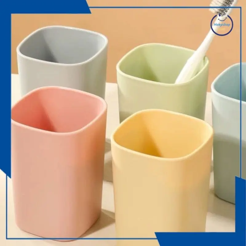 HKS PAKET 5 PCS DAN 1PCS GELAS SIKAT GIGI Warna Warni Multifungsi Tempat Odol & Gelas Minum