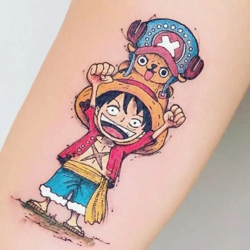 Tatto temporary Monkey D.Luffy&Chopper 0