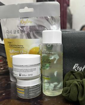 Product Review of Reglow New Paket isi 4 (Facial Wash, Day Cream, Night Cream, Serum) Skincare from u**9 0