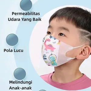 MASKER ANAK MOTIF LUCU ISI 50PCS/ MASKER DUCKBILL/ONE CARE ANAK Kids 3ply Murah Fashion Cewek