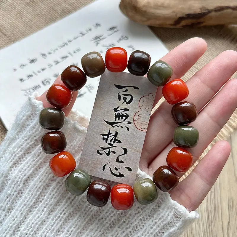 Vòng Tay Đính Cườm Gốc Bồ Đề, Nhiều Màu, Dành Cho Phụ Nữ Và Nam Giới, May Mắn, Thời Trang, Vòng Tay Hạt Đầy Màu Sắc, Giàu Có, May Mắn, Vòng Tay Co Giãn, Quà Tặng Trang Sức 7