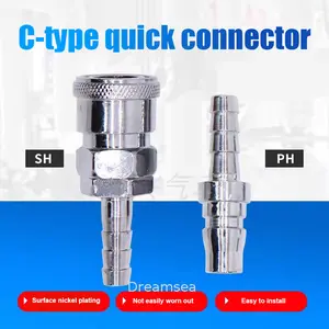 Quick Coupler Plug Sambung Selang Kompresor Kopler 1/4 Inch——dreamsea1