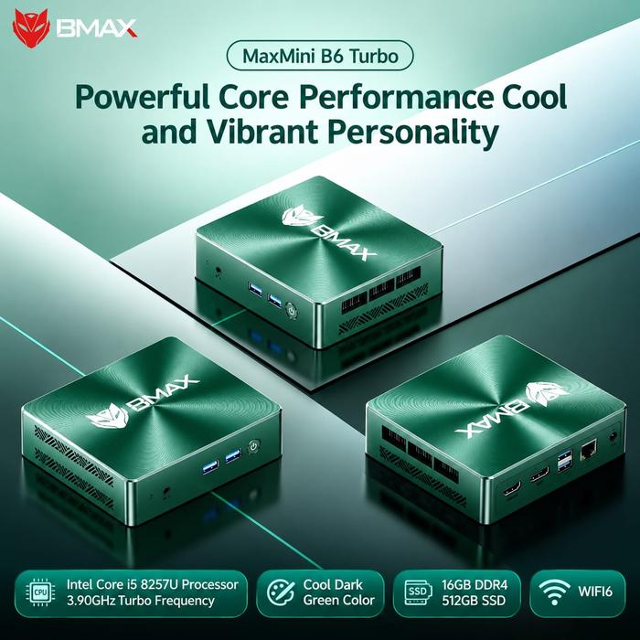 Jual BMAX Mini Pc B6 TURBO intel core i5 8257U 16GB/512GB HDMI DP