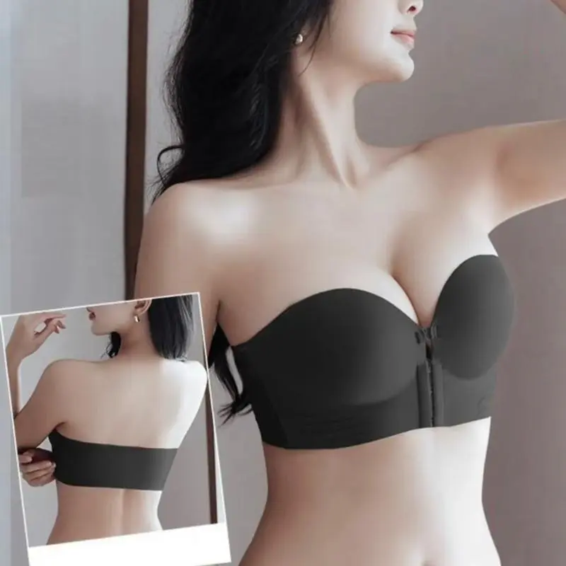 Áo Ngực Hình Tròn, Thiết Kế Không Dây, Đẩy Lên, Chống Trượt, Đồ Lót Nữ, Định Hình Tôn Dáng, [Thanh Toán Khi Nhận Hàng]