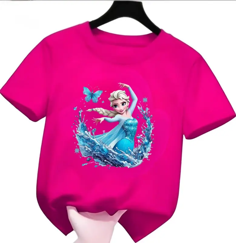 Kaos Anak Satuan Perempuan Ideal Usia 2-10 Tahun Cewek Pakaian Anak-Anak Frozen 2