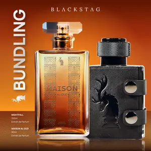 BUNDLING Nightfall + Maison Al Oud Blackstag Parfum Extrait De Perfume | Parfum Pria Tahan lama