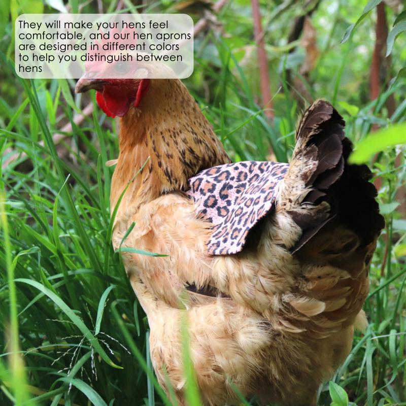 Chicken Saddle, Straps Hen Apron for Poultry Back Wing Protection-1 PC 4