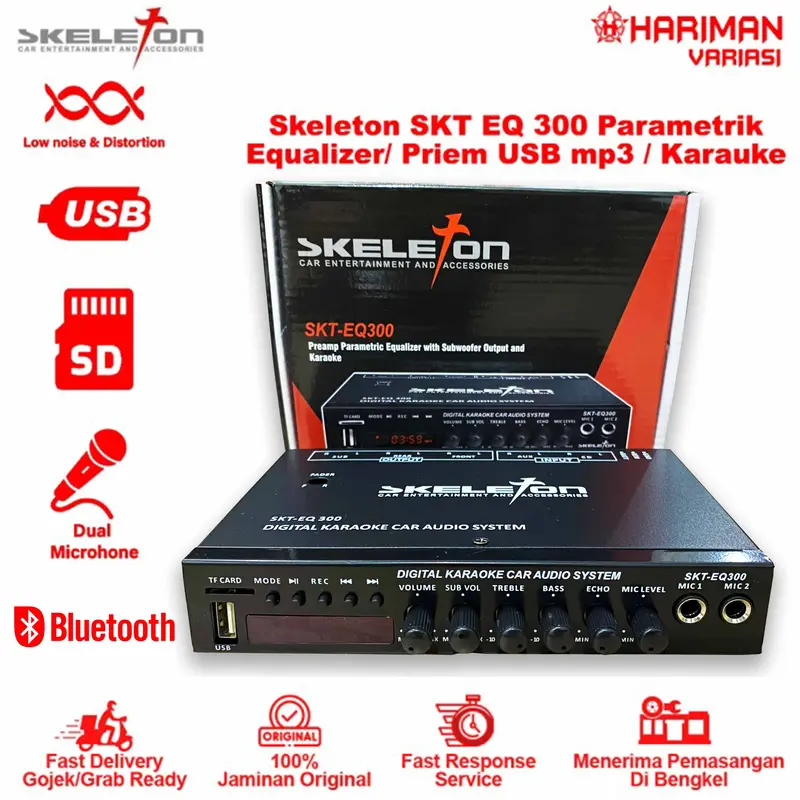 Preamp parametrik Equalizer Skeleton SKT-EQ-300 USB/SD CARD/BLUETOOTH 0
