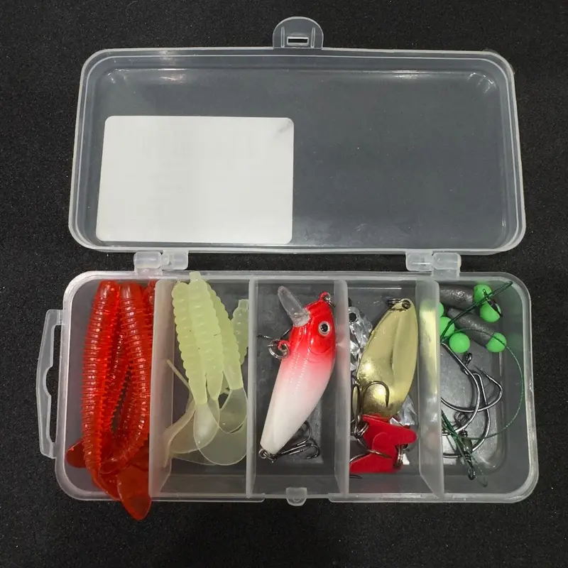 KASTKING Umpan Soft Lure 1 Set Box Umpan Pacning Paddle T Tail Kotak Minow Spoon Soft Frog Fake Bait Soft Bait Fishing Lure Umpan Pancing Umpan Lembut SET BOX 10 soft lure Free Bait Box 2 Curved Hooks (2pcsx1.8g 7cm) #Ikan Pancing 7