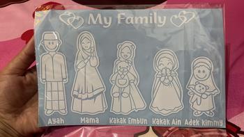 Product Review of STIKER MOBIL HAPPY FAMILY LUCU / Stiker Keluarga Warna-Warni Car from F**i 0