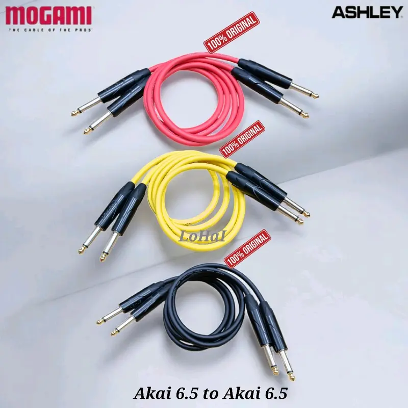 Kabel XLR F Akai to Akai Left Right Mono 50cm/75cm (Konektor Audio Mixer ke Soundcard) 75CM Mogami Made in Japan Original 2