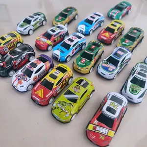 Grosir 20 Pcs Mobil Mini Besi FullBack Curah Mainan Anak dengan Desain Warna-warni dan Detail Menarik