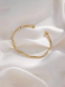 Brazalete minimalista, ajustable y abierto para mujeres y niñas, joyería de moda para fiestas, decoración diaria de ropa, joyería comodín y exquisita para regalo de cumpleaños