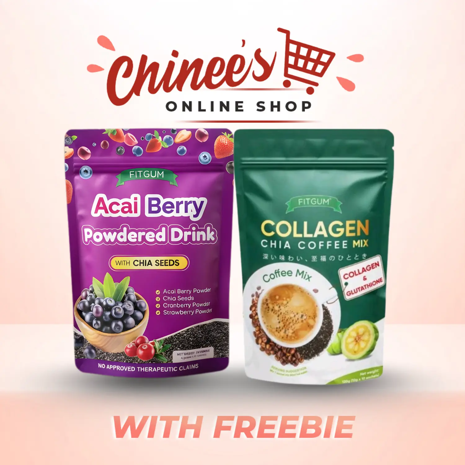 FITGUM COLLAGEN CHIA COFFEE MIX  ACAI BERRY - Energize Your Day, Nourish  Your Skin - TikTok Shop Philippines