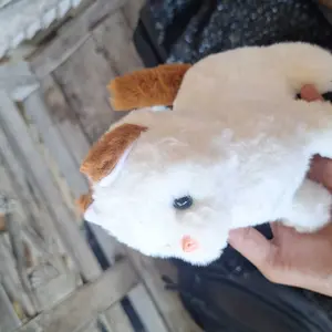 Simulasi mainan mewah Elektronik kucing dan piggy lucu bisa berjalan dan melompat
