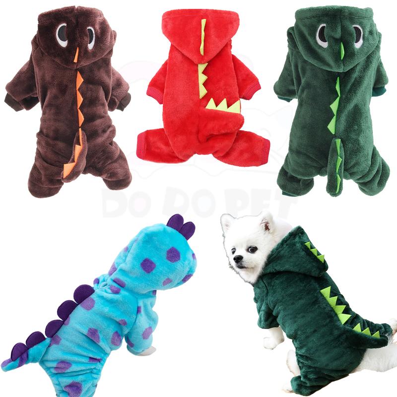 Đồ Trang Trí Halloween Tiệc Tùng, DODO, Quần Áo Cho Chó Hình Khủng Long Dễ Thương, Áo Liền Quần Cho Thú Cưng, Quần Áo Hoodie Cho Chó chó Con, Trang Phục Hóa Trang Tự Làm