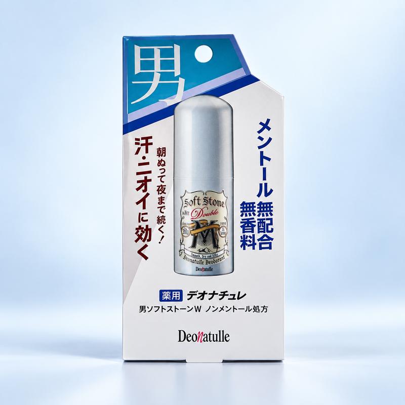 Lăn Khử Mùi SoftStone Deonatulle Cho Nam 20g - Hỗ trợ giảm tiết mồ hôi, ngăn mùi cơ thể và giữ vùng da dưới cánh tay khô thoáng