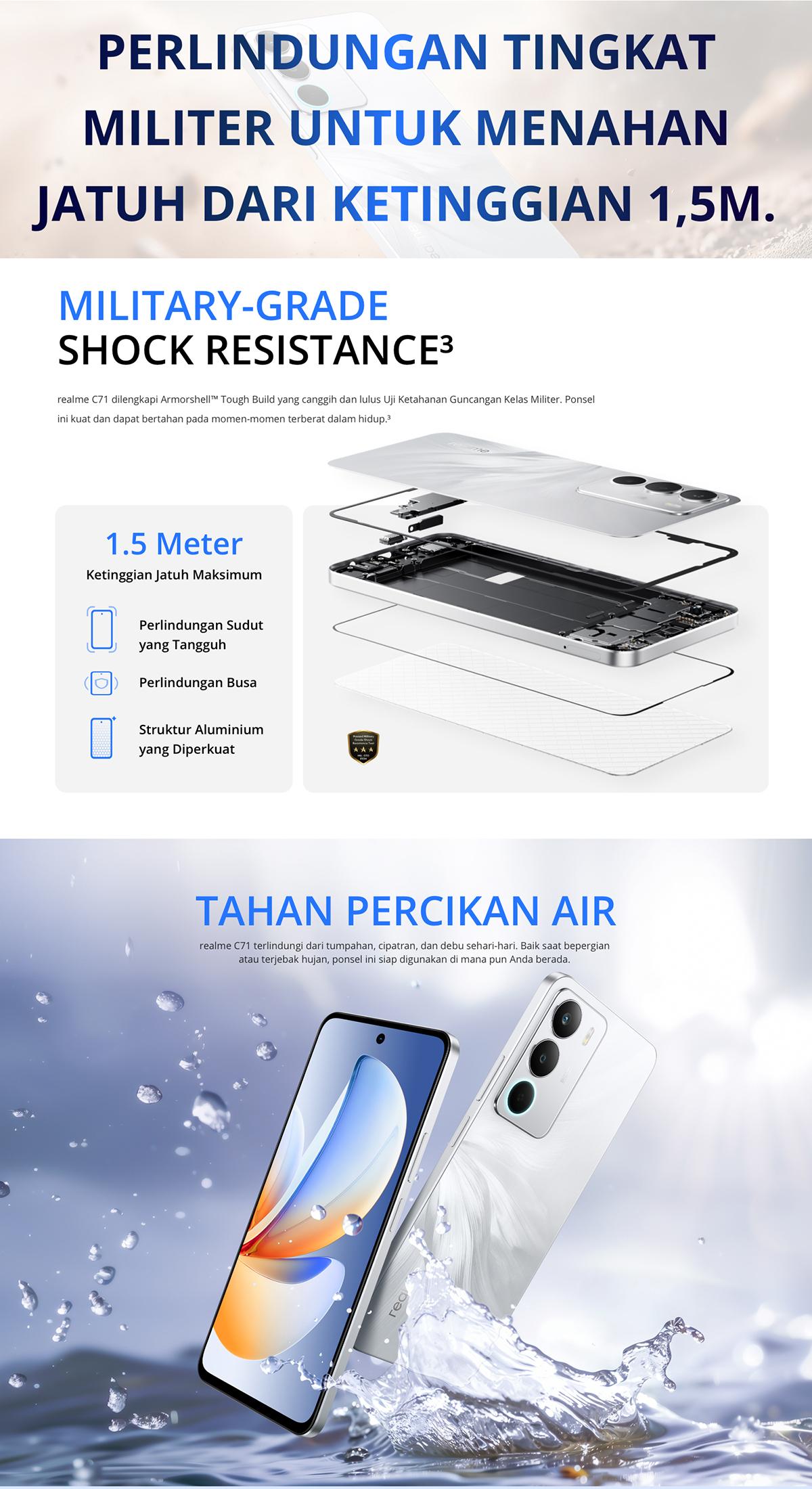 [NEW] Realme C71 8/128GB UNISOC T7250 400% Ultra Volume 120Hz Display Garansi Resmi Realme Indonesia