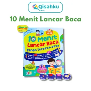 Buku Belajar Baca 10 Menit Lancar Membaca Calistung Metode Montessori bergambar Untuk Anak Usia 3 4 5 6 Tahun Paud Tk