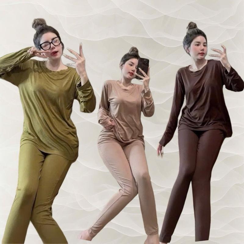 Đồ Bộ Thun Lạnh Ủ Kem Siêu Mát ( 2 size 40-58Kg , size 55-70Kg )