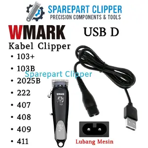 Kabel Charger Wmark 103 408 222 2025B Casan Mesin Cukur Wmark #D