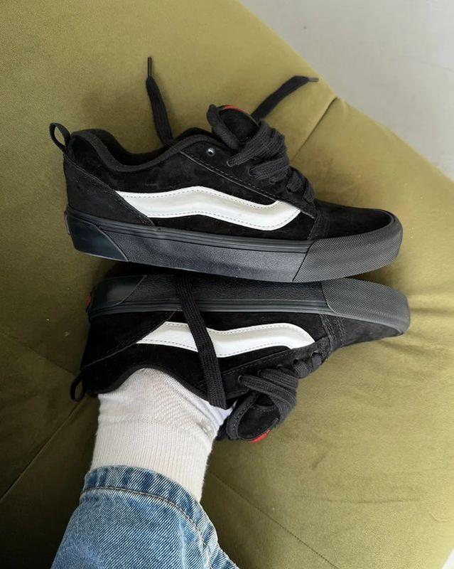 Flash Sale Sepatu Van Knu Skool Black Stripe White Original 36-43 Free Box 4